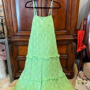 Banjanan Premium Maxi Dress with pockets size small (see pics for stain details)